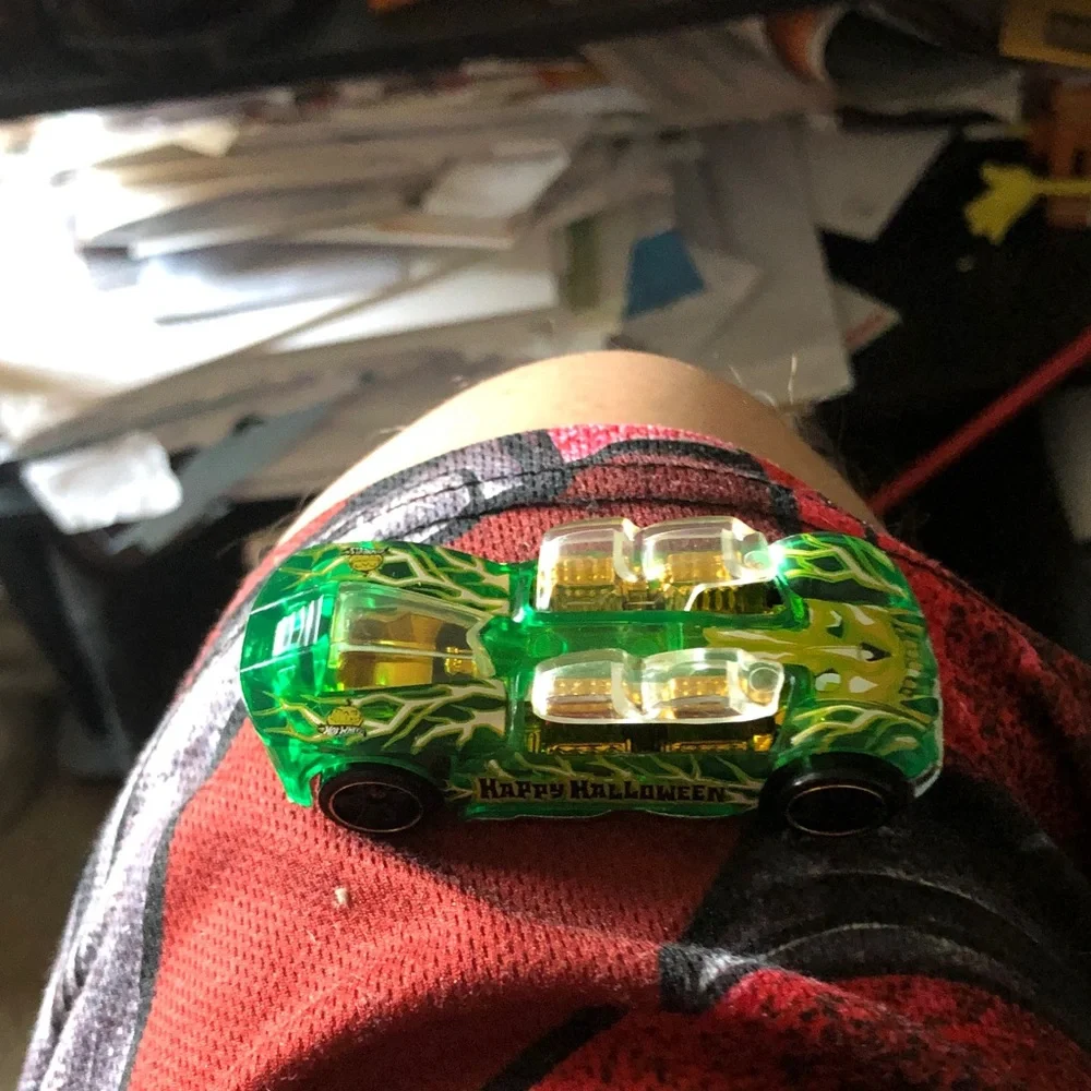 Green Transparent Lightning Toy Car